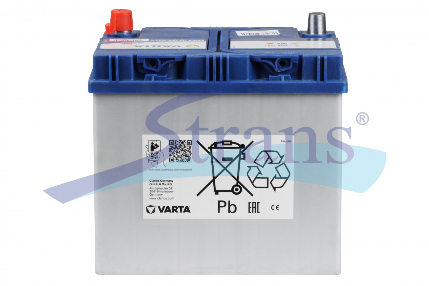 Акумулятор Varta 12V 60Ah 540A R+ Dynamic Sli 232*173*225Mm
